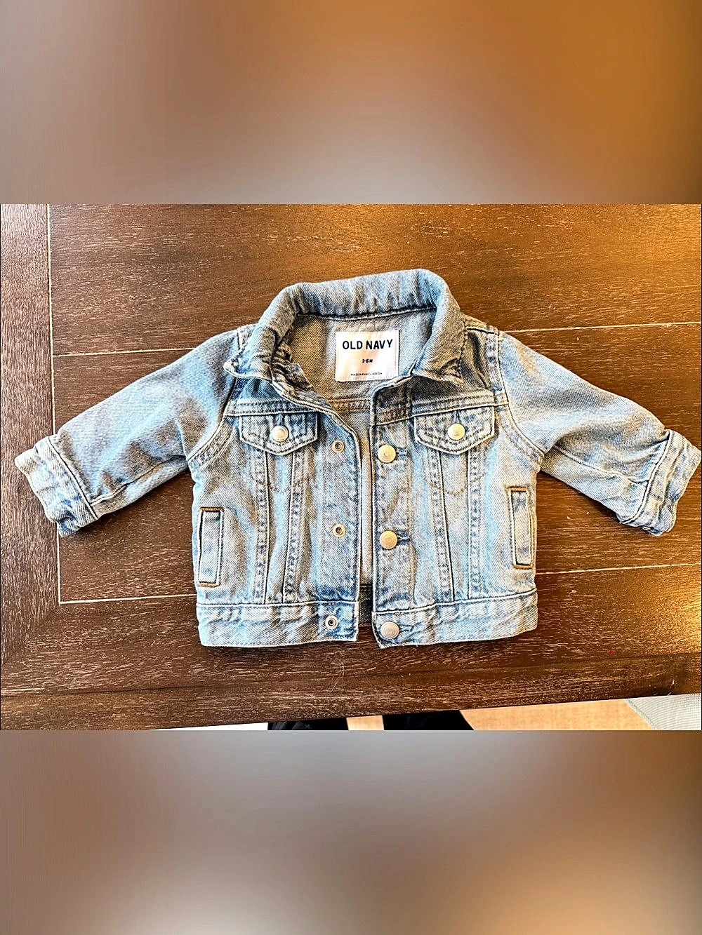 Old Navy Unisex Light-Wash Jean Jacket for Baby 3-6M